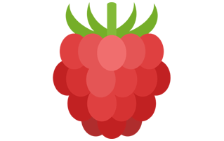 Raspberry Sticker PNG