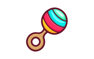 Rattle Free Sticker PNG