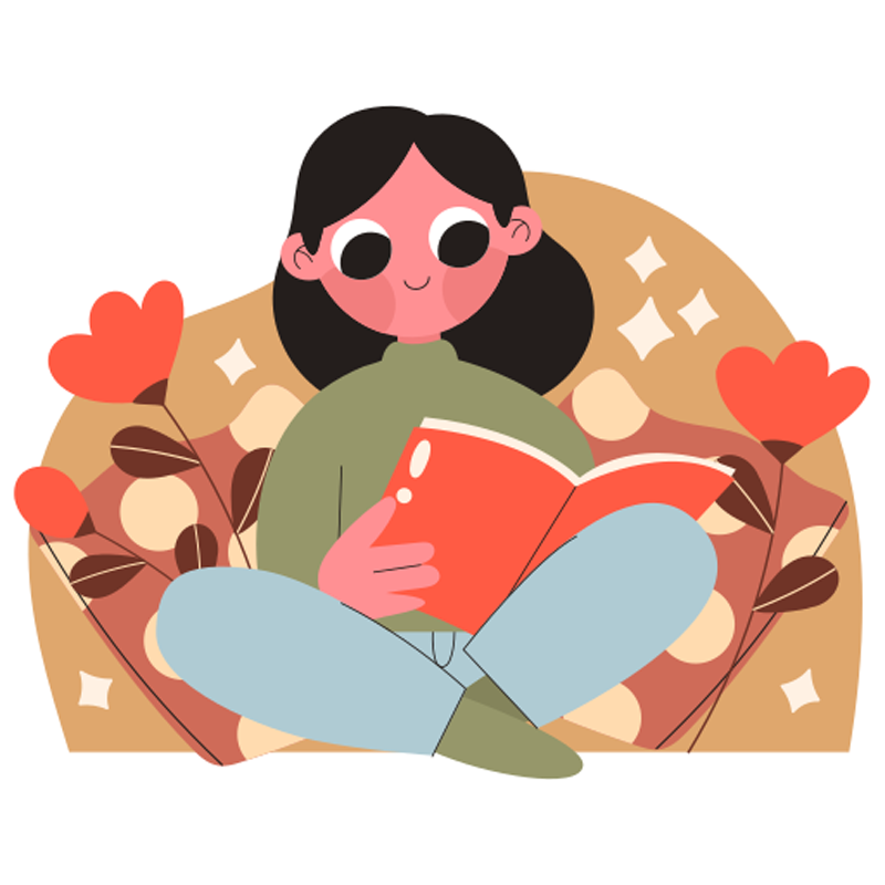 Reading Book Free Sticker Transparent Image