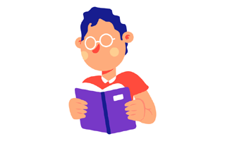 Reading Book Sticker PNG