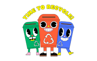 Recycle Can Sticker PNG