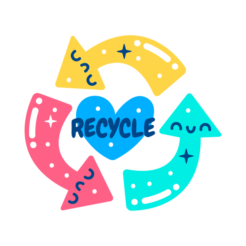 Recycle Free Sticker Transparent Image