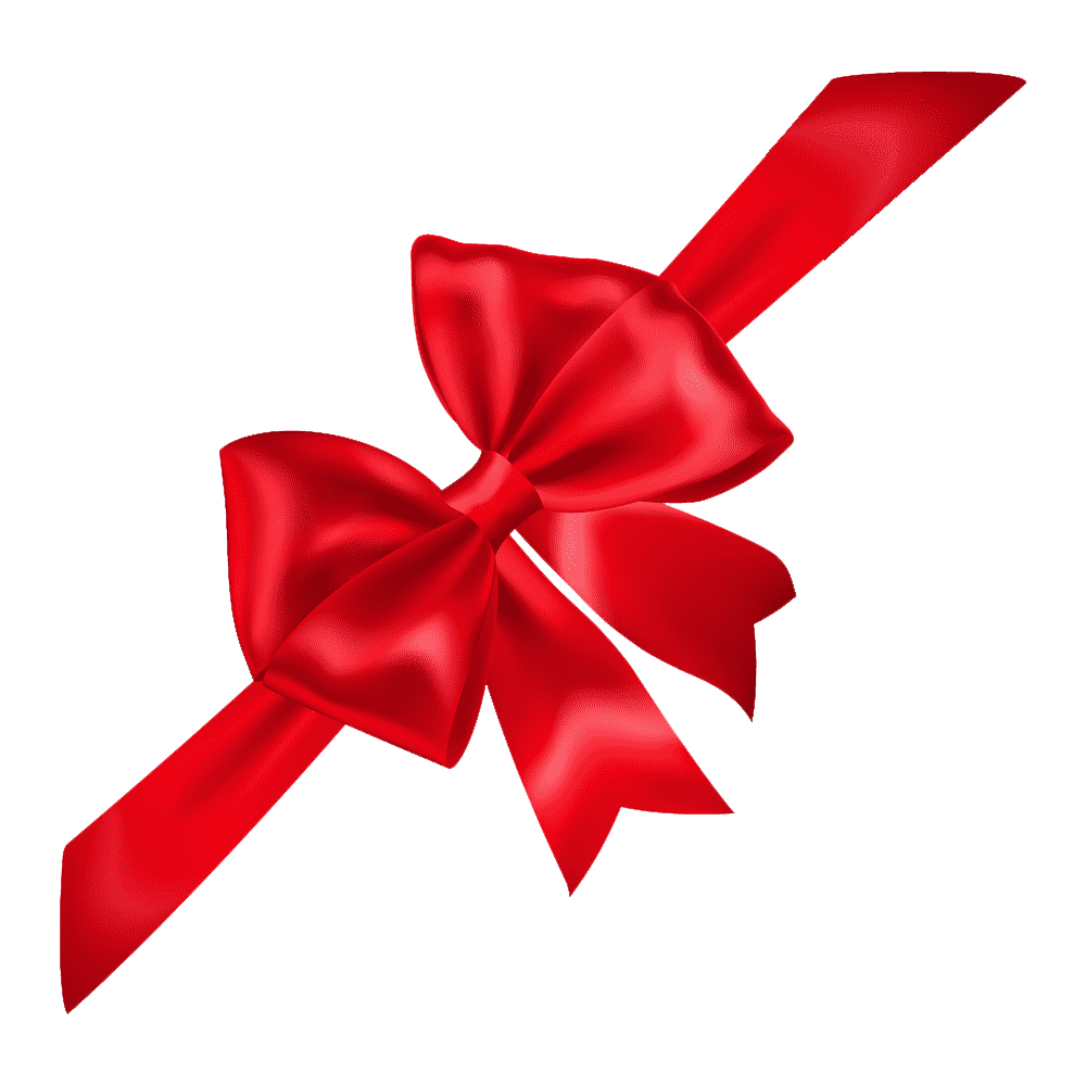 Red Bow Transparent Clipart