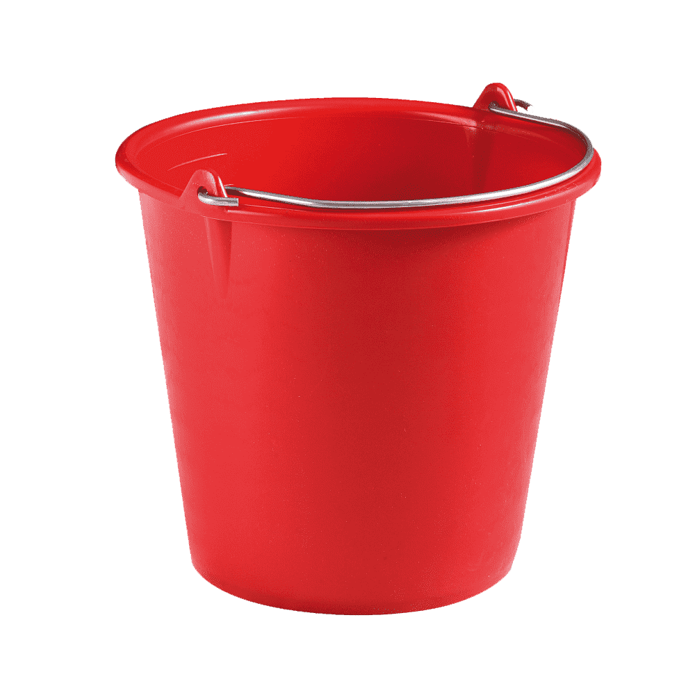 Red Bucket Transparent Clipart