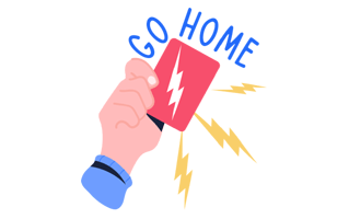 Red Card Free Sticker PNG
