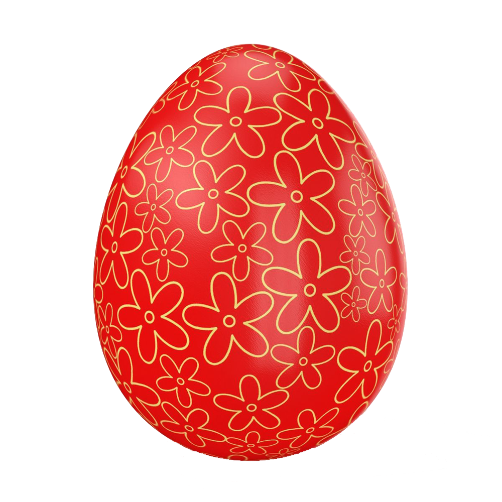 Red Easter Egg  Transparent Photo