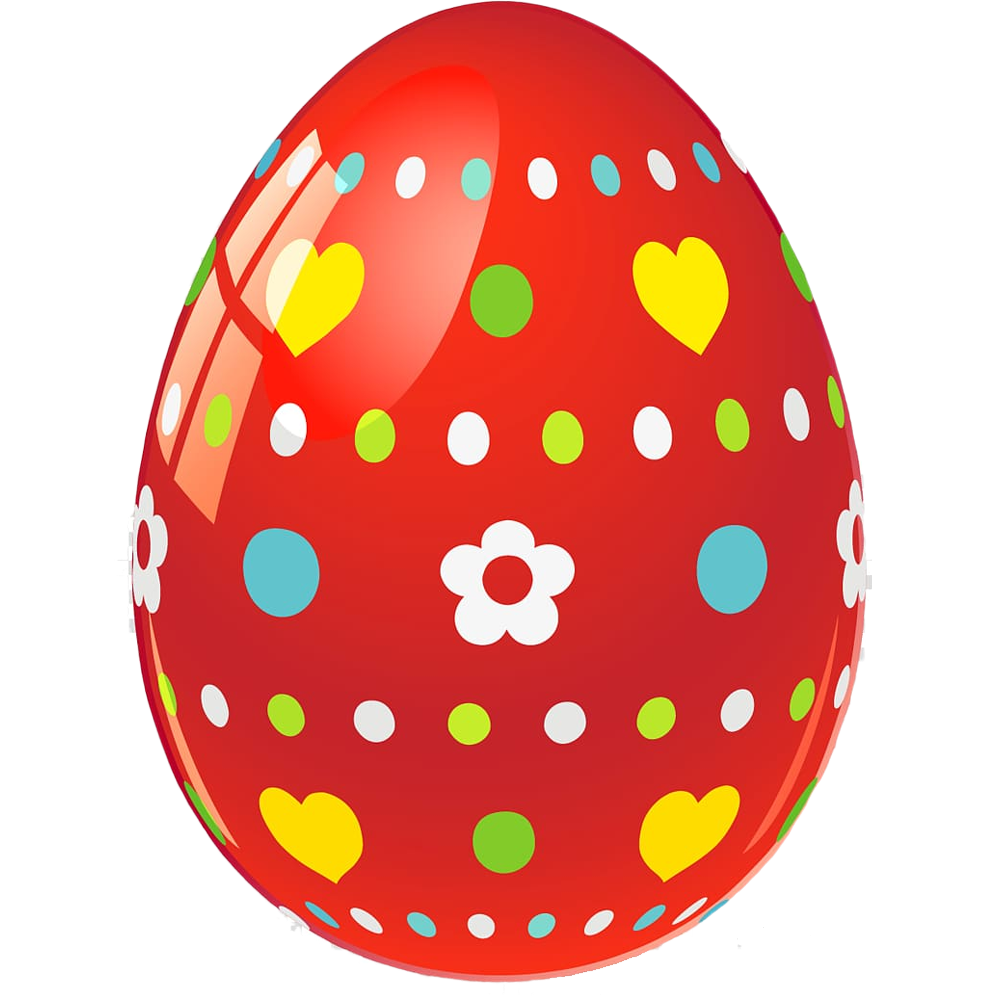 Red Easter Egg  Transparent Clipart