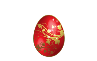 Red Easter Egg PNG