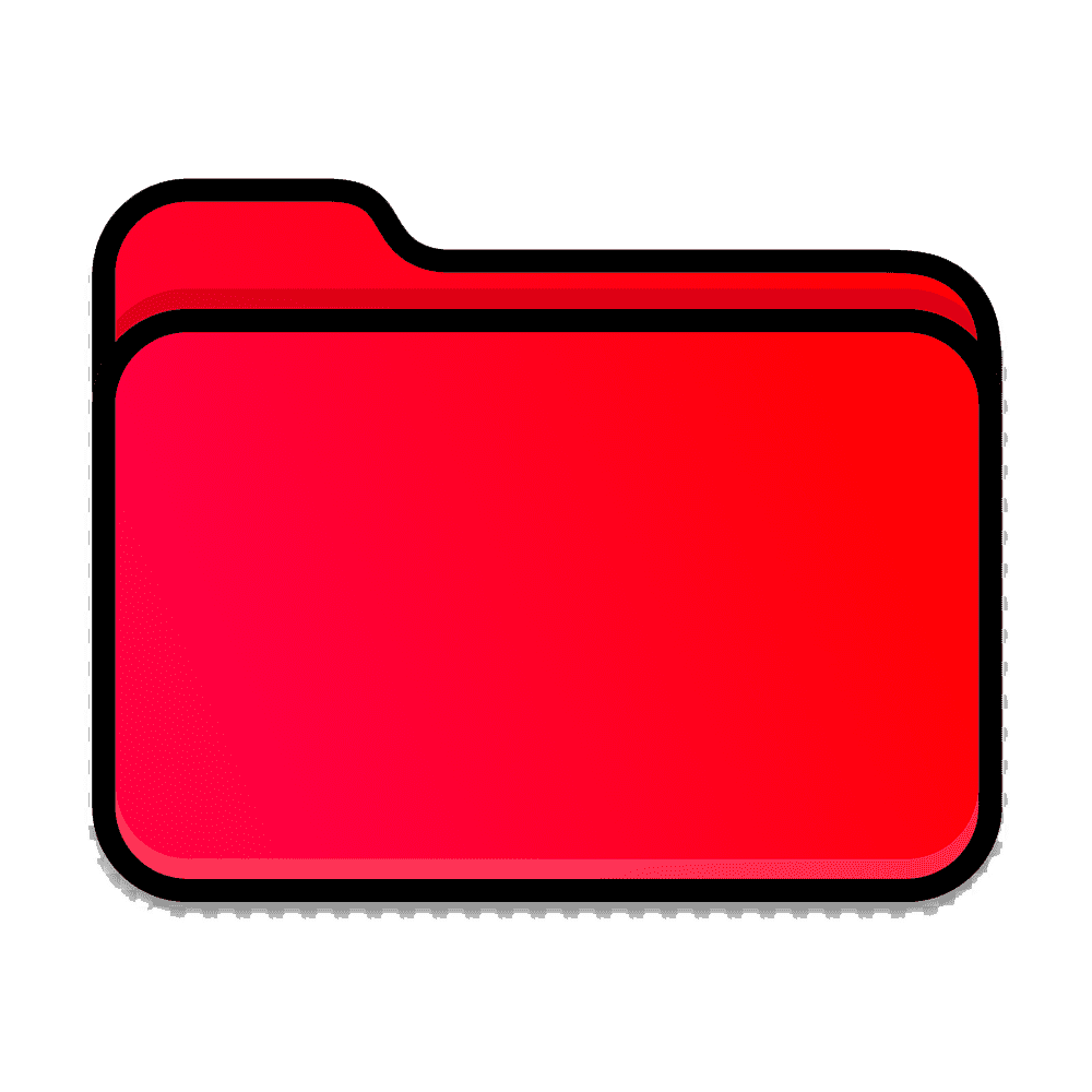 Red Folder  Transparent Photo
