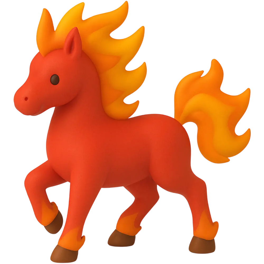 Red Horse 2026 Year Transparent Photo