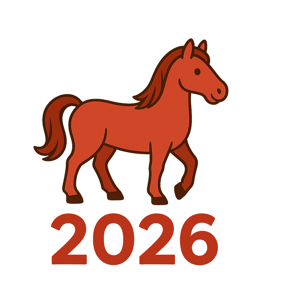 Red Horse 2026 Year Transparent Picture