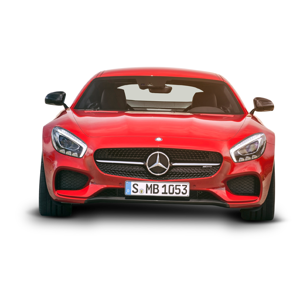 Red Mercedes Transparent Photo