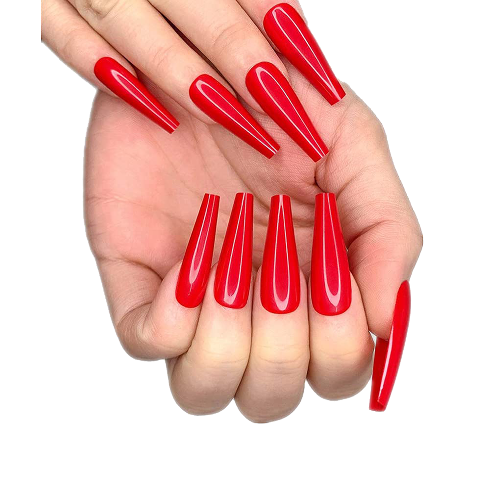 Red Nails Transparent Image