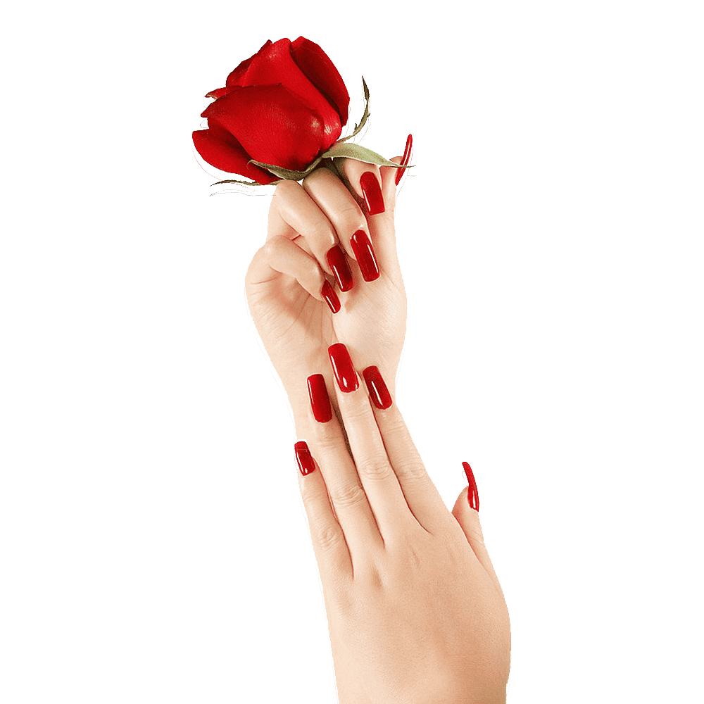 Red Nails Transparent Clipart