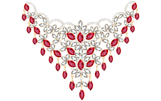 Red Necklace PNG