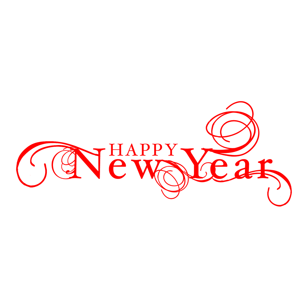 Red New Year Transparent Photo