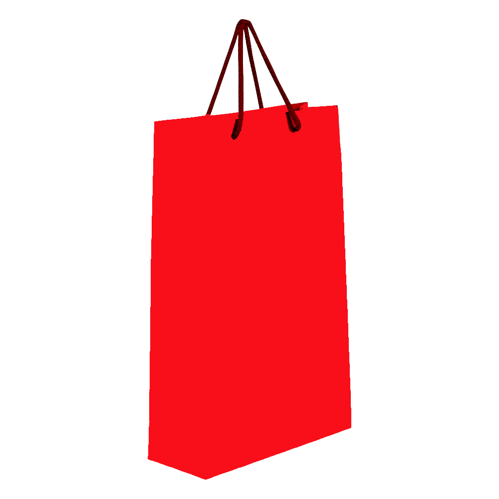 Red Paper Bag Transparent Image