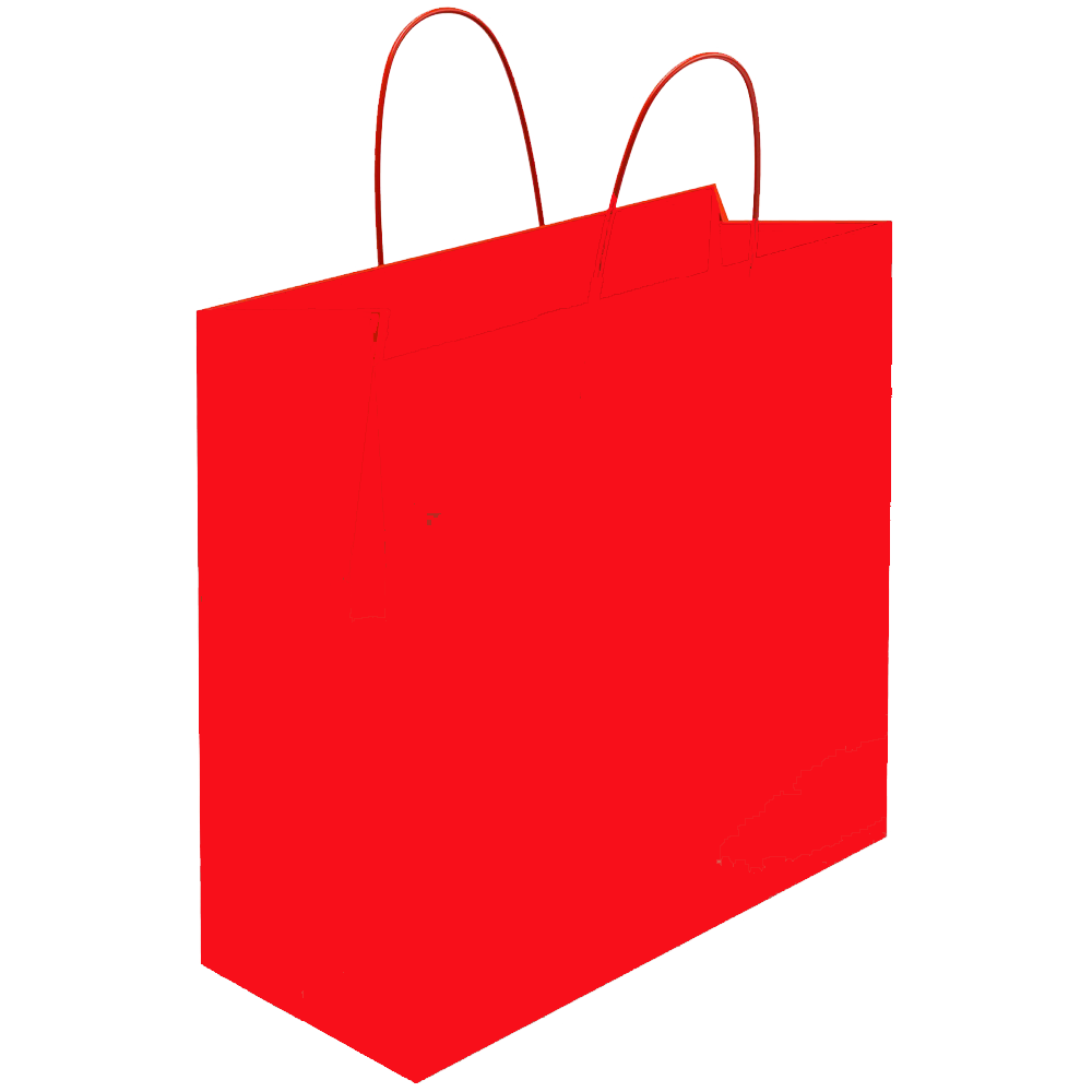 Red Paper Bag Transparent Picture