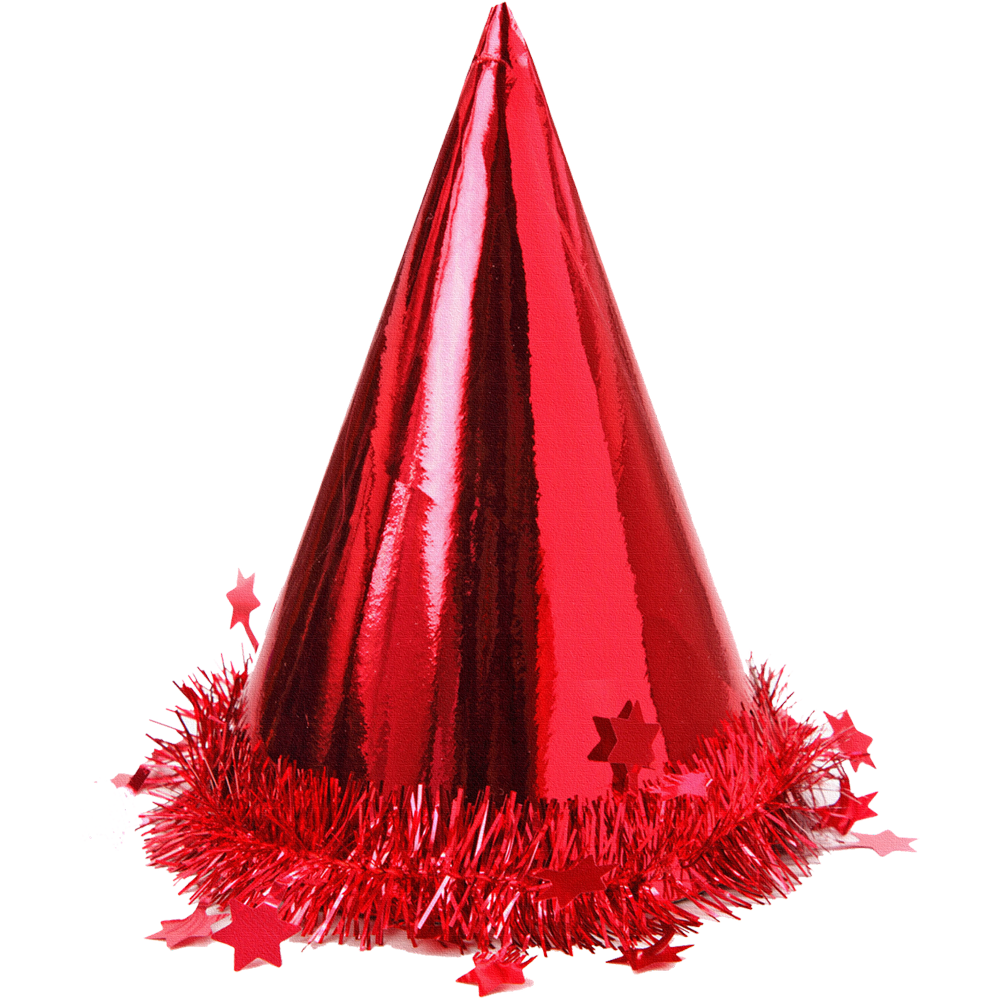 Red Party Hat Transparent Image