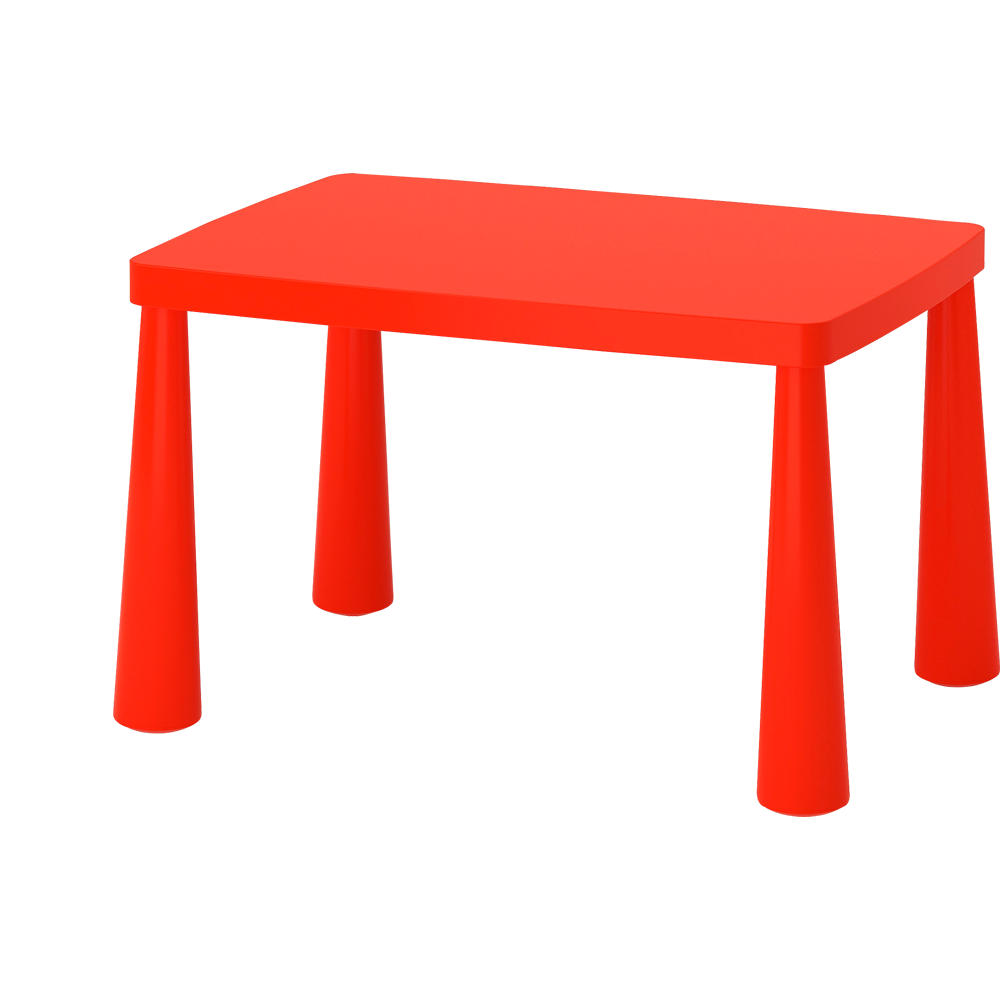 Red Table Transparent Picture