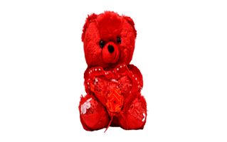 Red Teddy Bear PNG