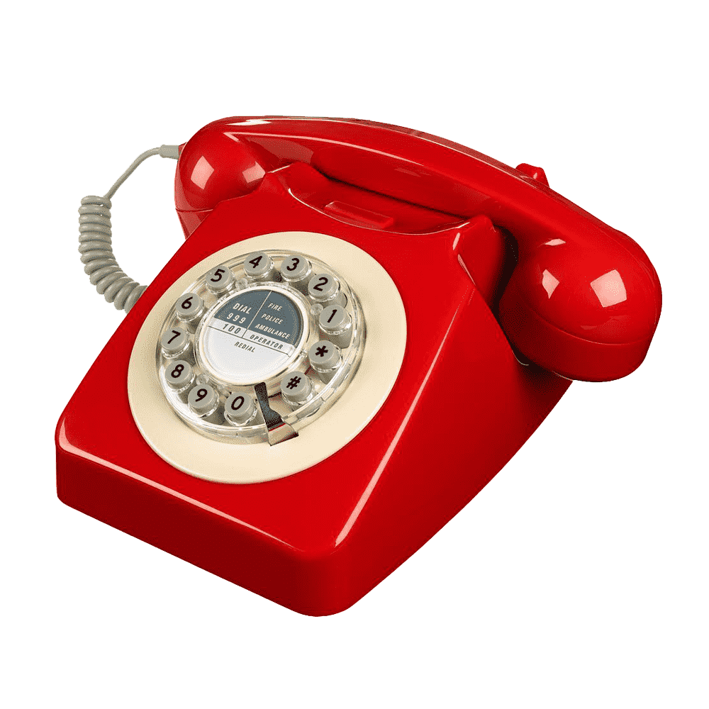Red Telephone Transparent Picture