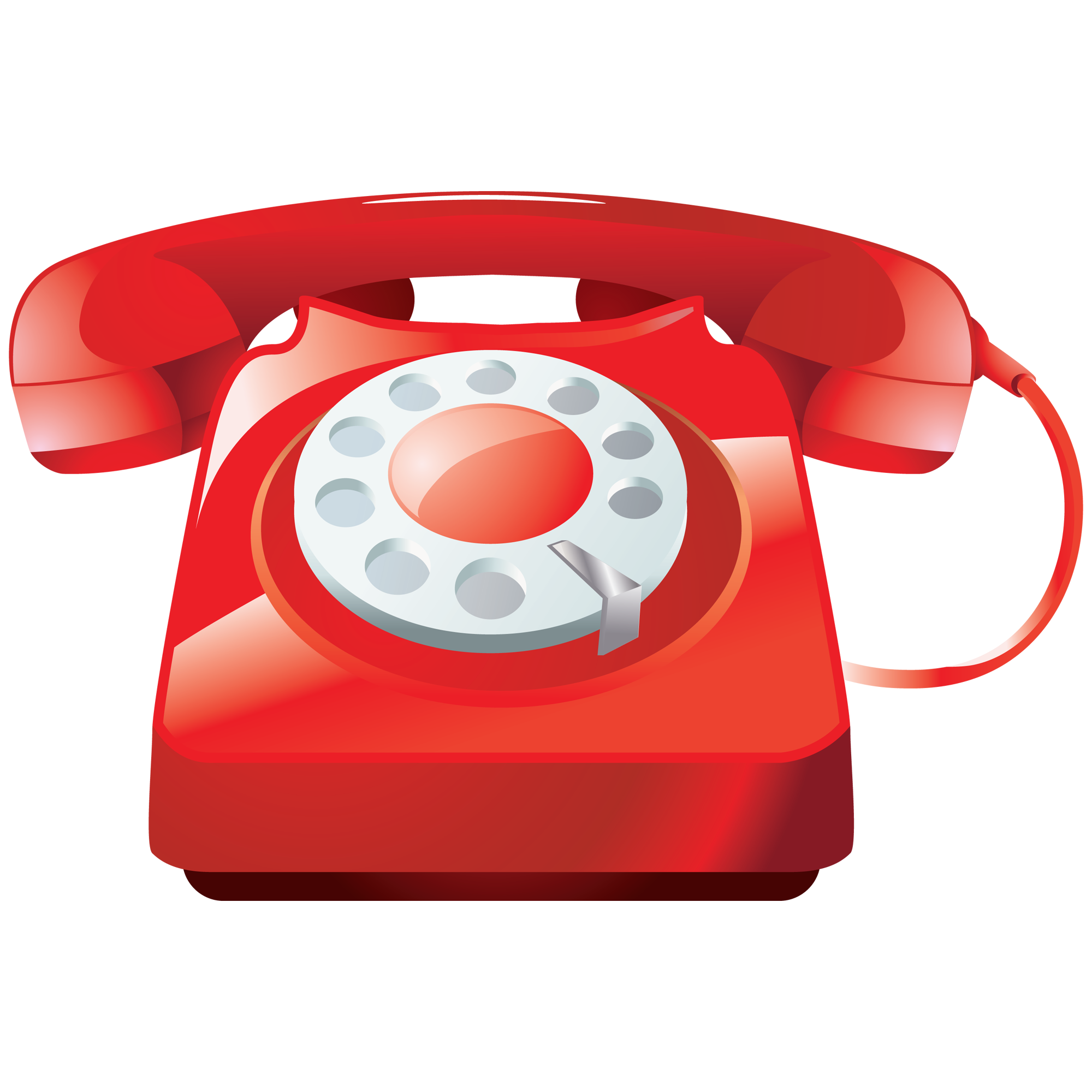 Red Telephone  Transparent Clipart