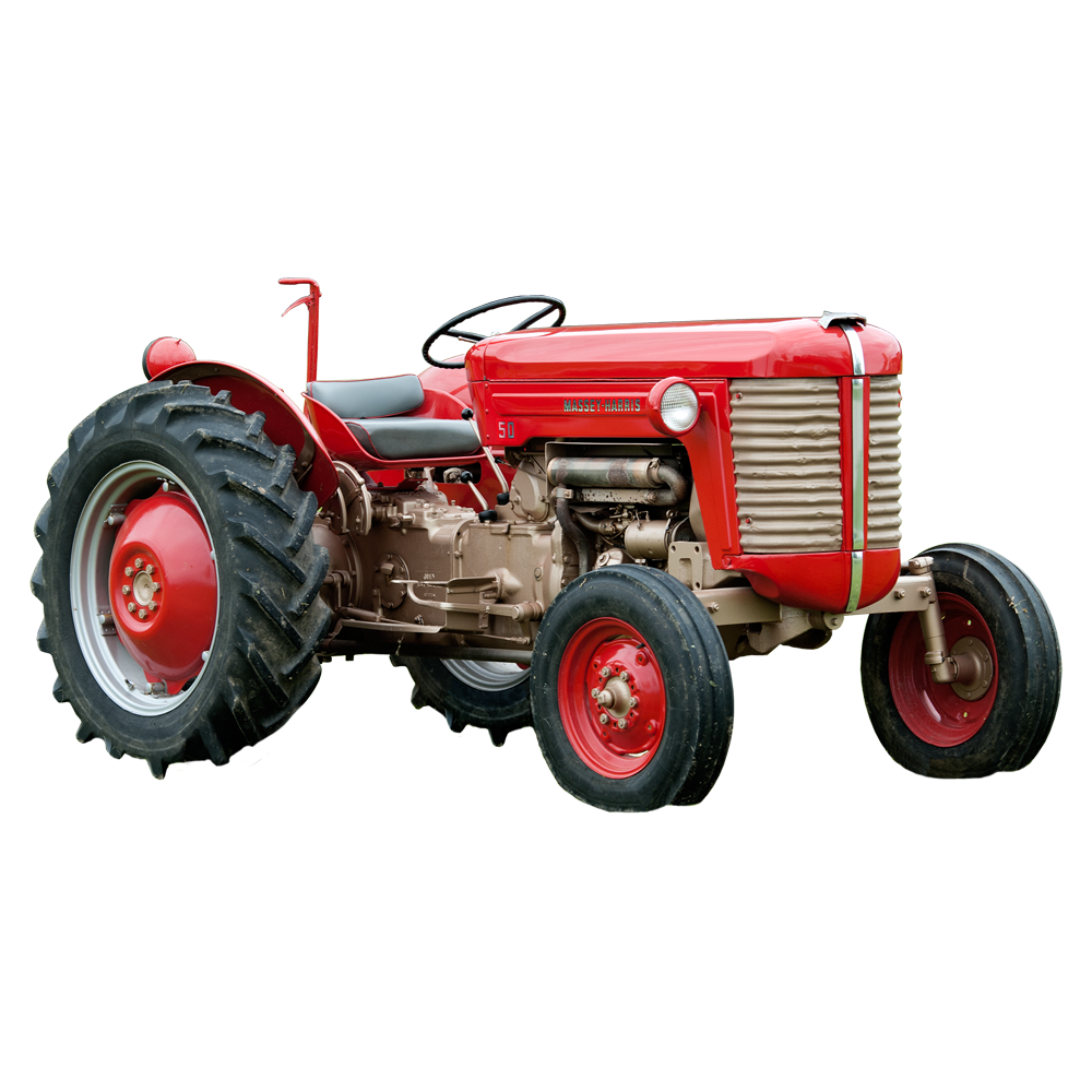 Red Tractor Transparent Image