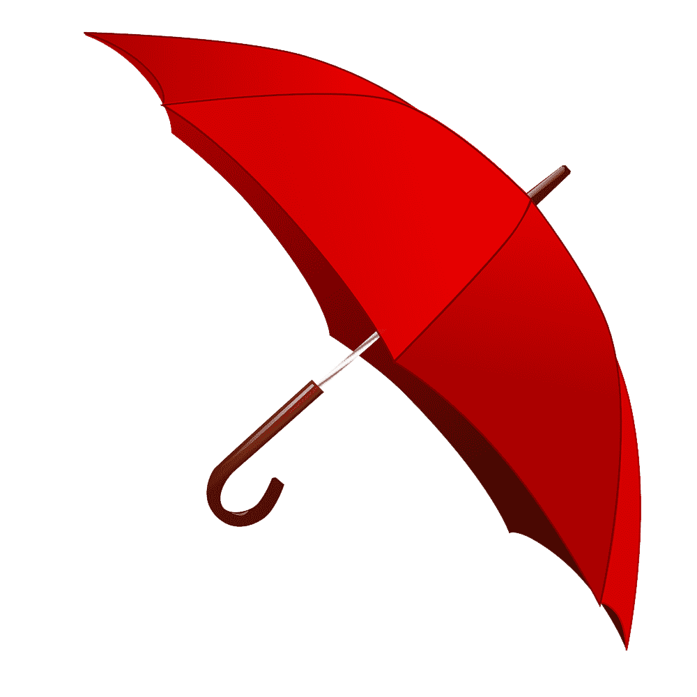 Red Umbrella Transparent Clipart