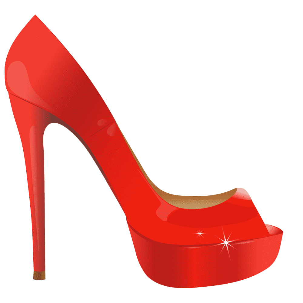 Red Women Shoes  Transparent Photo