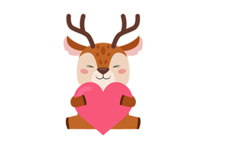 Reindeer Sticker PNG