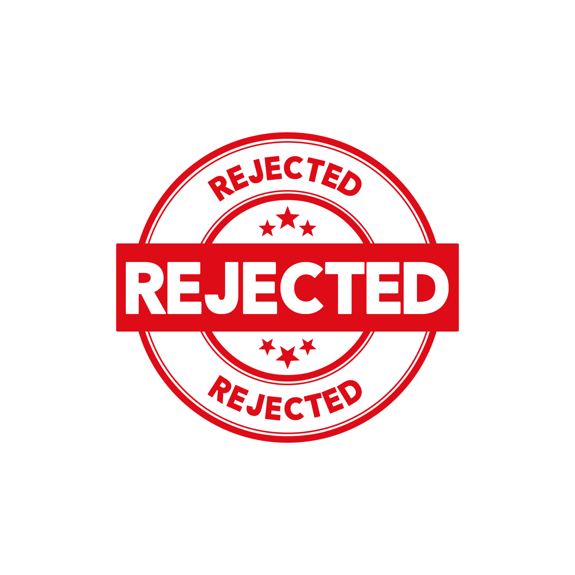 Rejected Stamp  Transparent Gallery