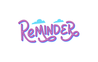 Reminder Sticker PNG