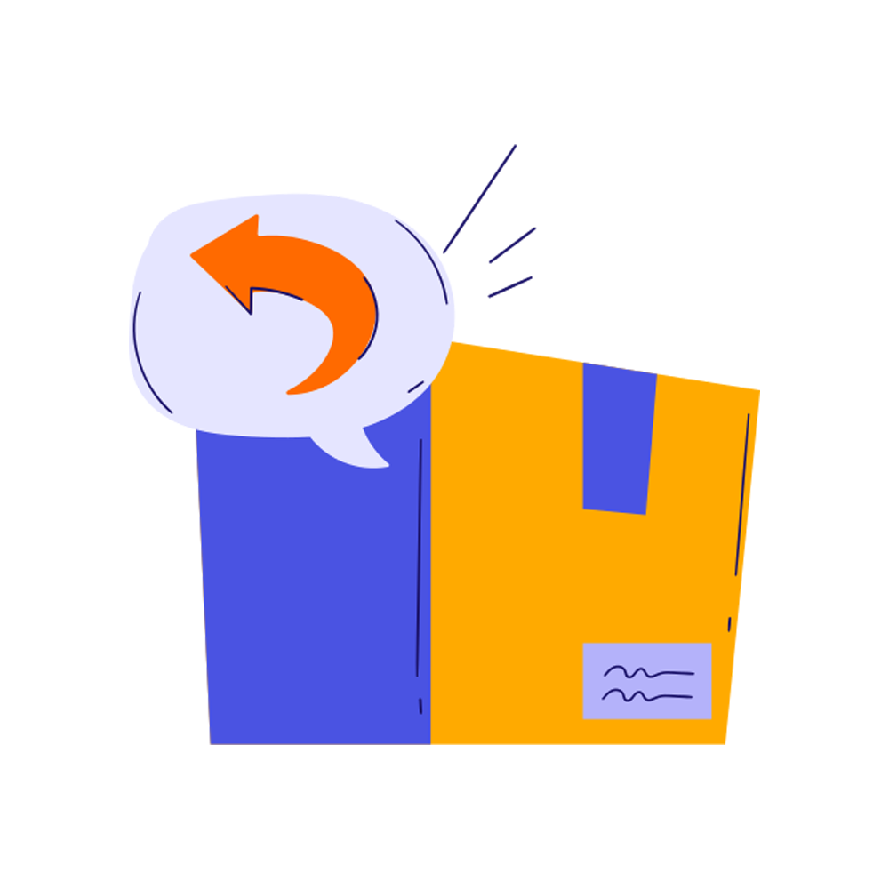 Return Box Sticker Transparent Clipart