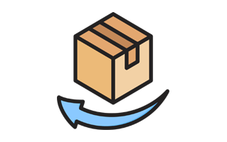 Return Box Sticker PNG