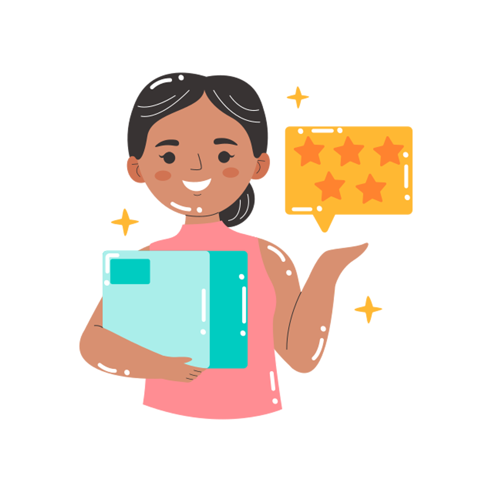 Review Free Sticker Transparent Image