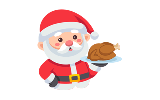 Roast Chicken Sticker PNG