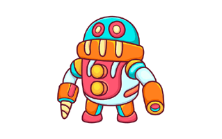 Robots Sticker PNG