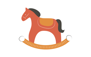 Rocking Horse Free Sticker PNG