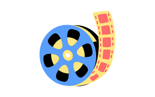Roll Film Sticker PNG