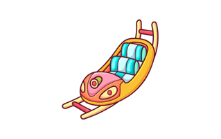 Roller Coaster Sticker PNG