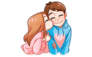 Romance And Love Free Sticker PNG
