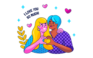 Romance And Love Sticker PNG