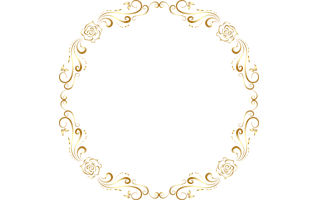 Round Deco Border Frame PNG