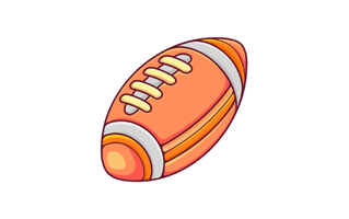 Rugby Ball Free Sticker PNG