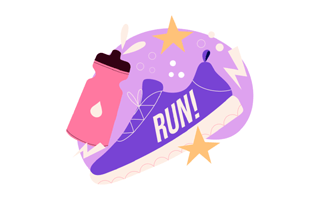 Running Sticker PNG