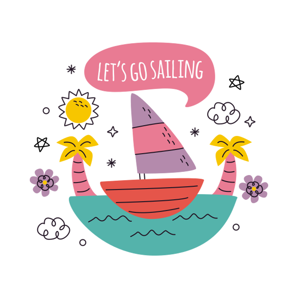 Sailing Stickers Free Transparent Picture