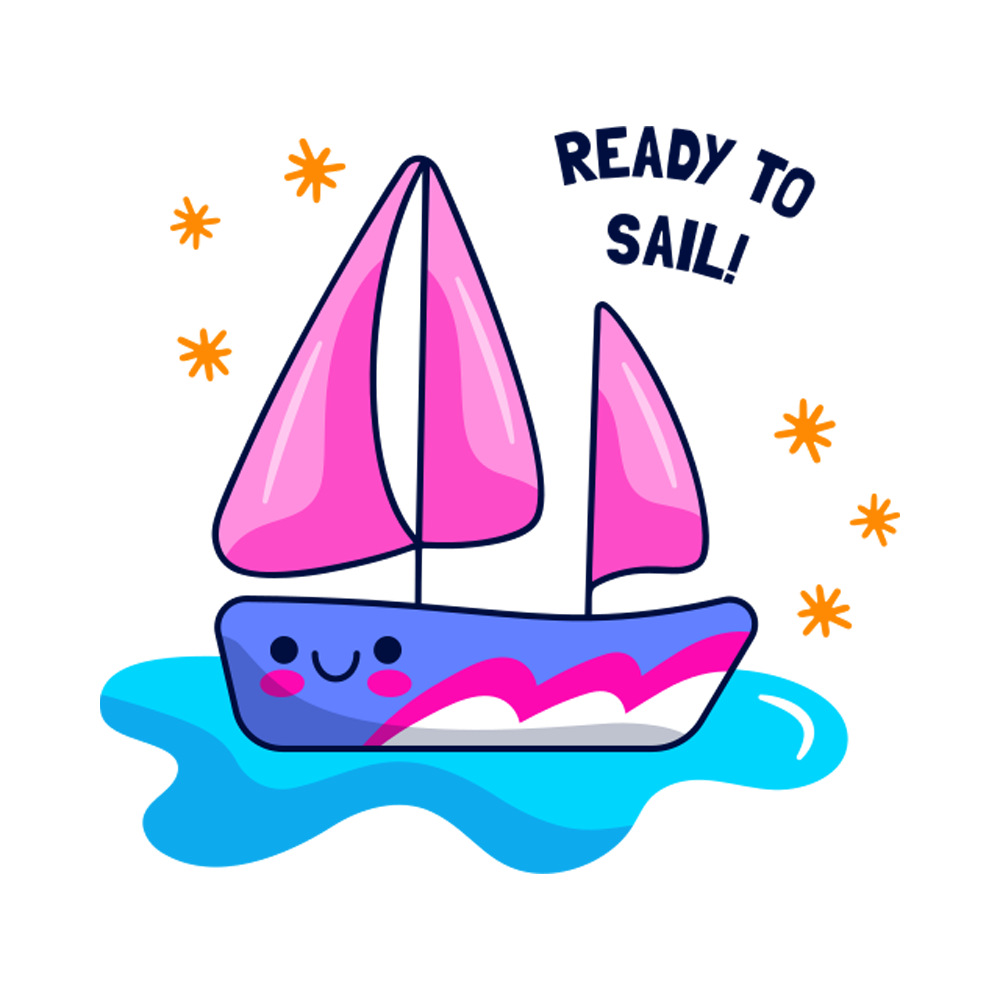 Sailing Stickers Free Transparent Clipart