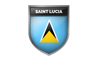 Saint Lucia Flag PNG