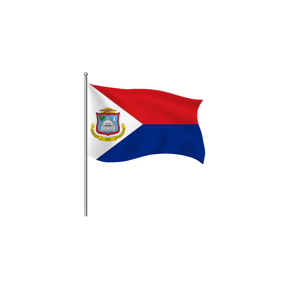 Saint Martin Flag Transparent Clipart